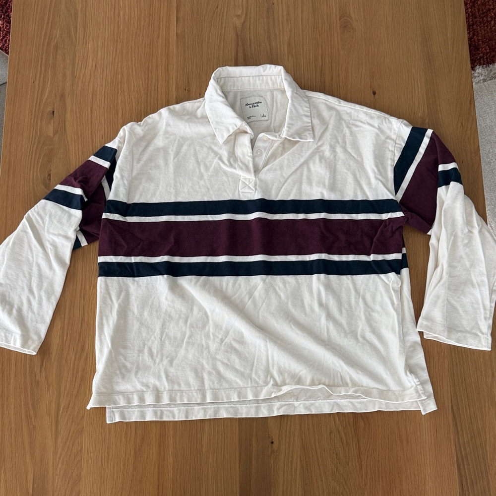 Abercrombie & Fitch women’s long sleeve polo size L